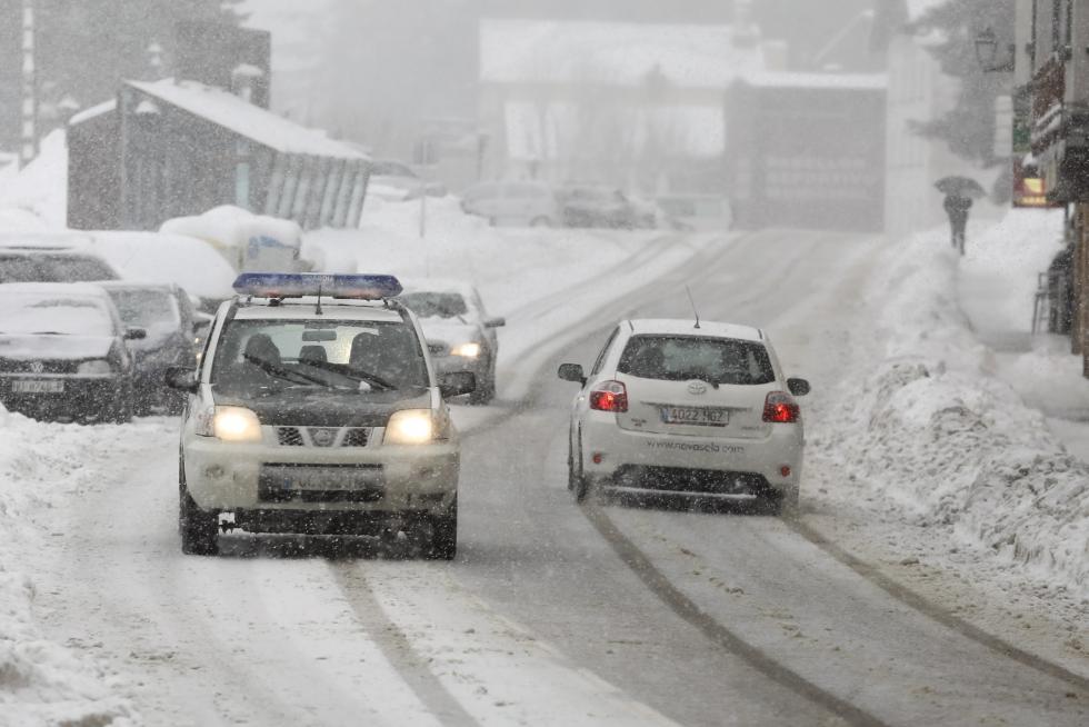 El temporal en el Alto Aragón este lunes 28 de enero