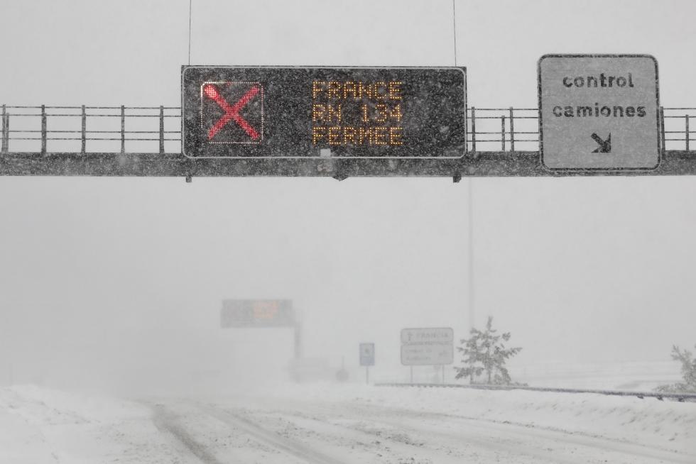 El temporal en el Alto Aragón este lunes 28 de enero