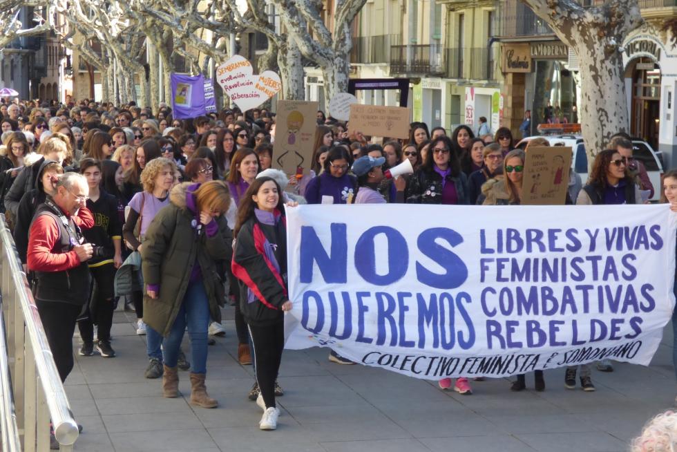 Manifestaciones del 8M en la provincia de Huesca