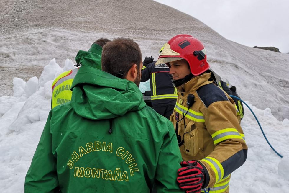 Simulacro de la UME en el Pirineo