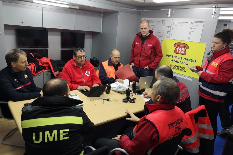 Simulacro de la UME en el Pirineo