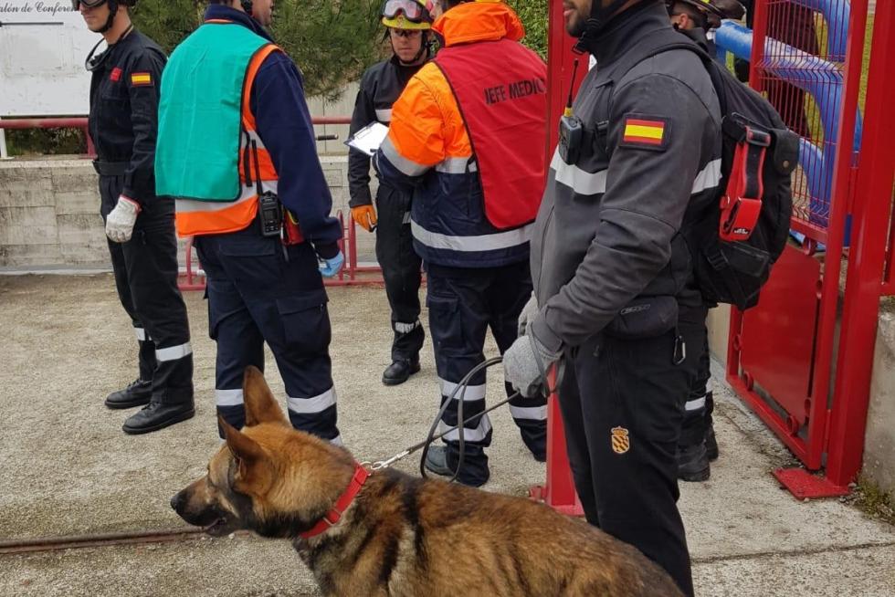 Simulacro de la UME en el Pirineo