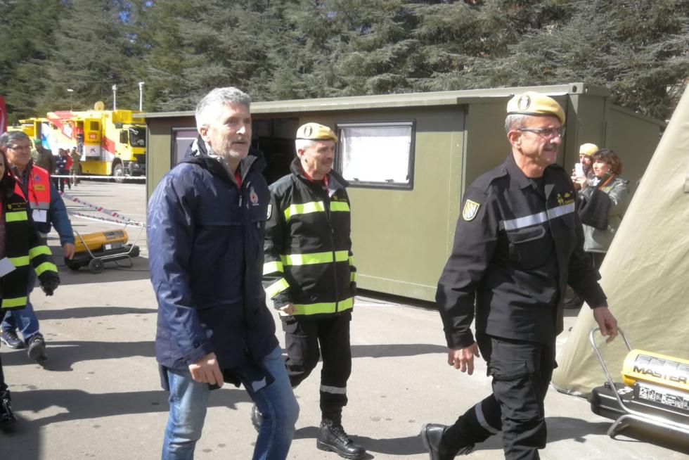 Simulacro de la UME en el Pirineo