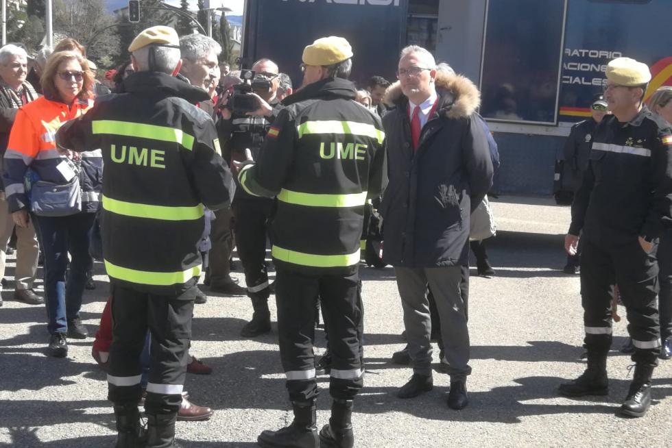 Simulacro de la UME en el Pirineo