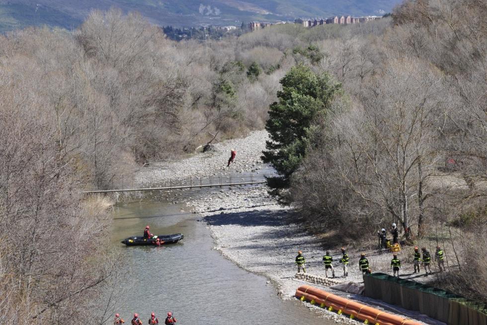 Simulacro de la UME en el Pirineo