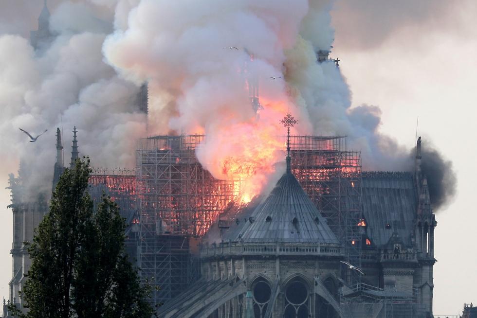 Incendio en la Catedral de Notre Dame de París
