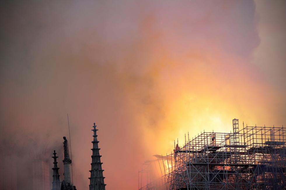 Incendio en la Catedral de Notre Dame de París