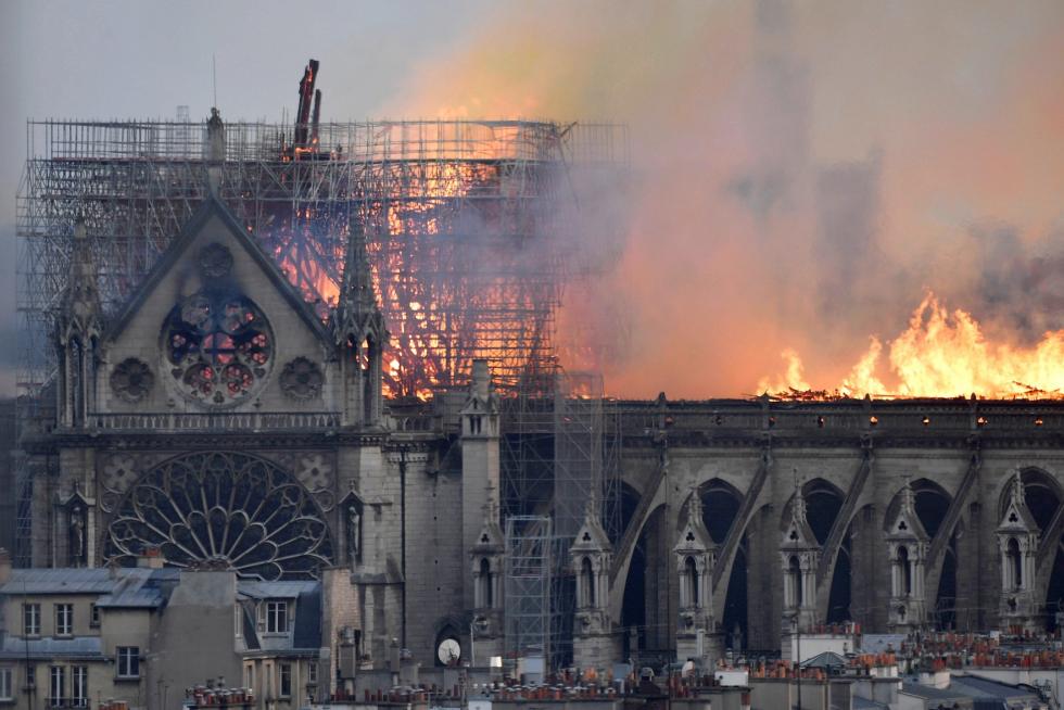 Incendio en la Catedral de Notre Dame de París