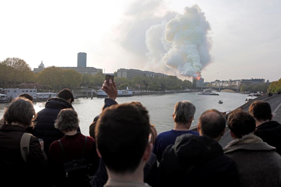 Incendio en la Catedral de Notre Dame de París