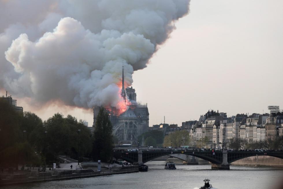 Incendio en la Catedral de Notre Dame de París