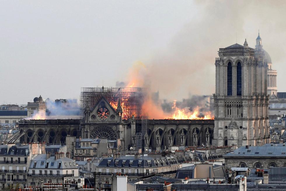 Incendio en la Catedral de Notre Dame de París