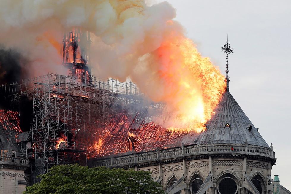 Incendio en la Catedral de Notre Dame de París