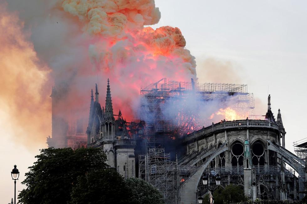 Incendio en la Catedral de Notre Dame de París