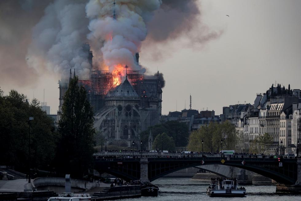 Incendio en la Catedral de Notre Dame de París