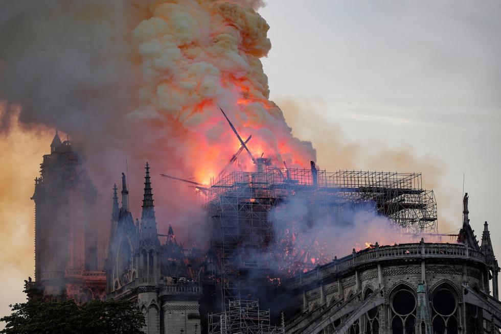 Incendio en la Catedral de Notre Dame de París