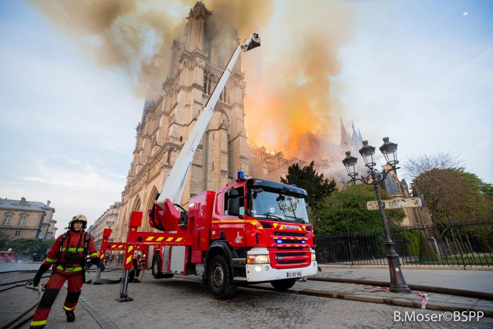 Incendio en la Catedral de Notre Dame de París