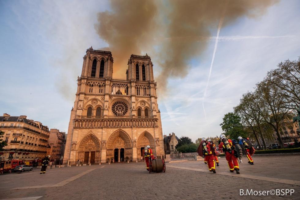 Incendio en la Catedral de Notre Dame de París