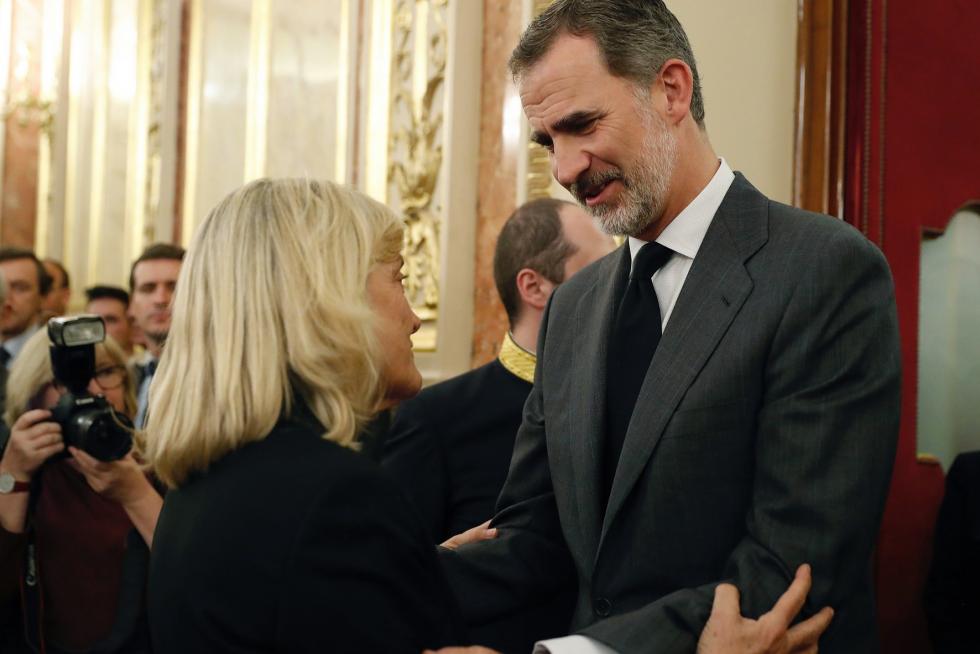 Imágenes de duelo y de la capilla ardiente de Alfredo Pérez Rubalcaba