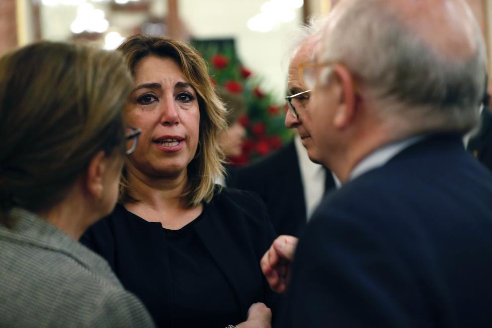 Imágenes de duelo y de la capilla ardiente de Alfredo Pérez Rubalcaba