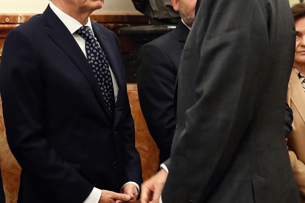 Imágenes de duelo y de la capilla ardiente de Alfredo Pérez Rubalcaba