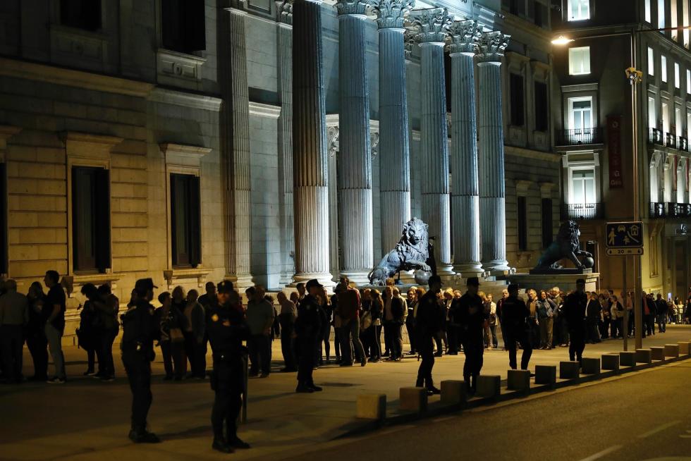 Imágenes de duelo y de la capilla ardiente de Alfredo Pérez Rubalcaba