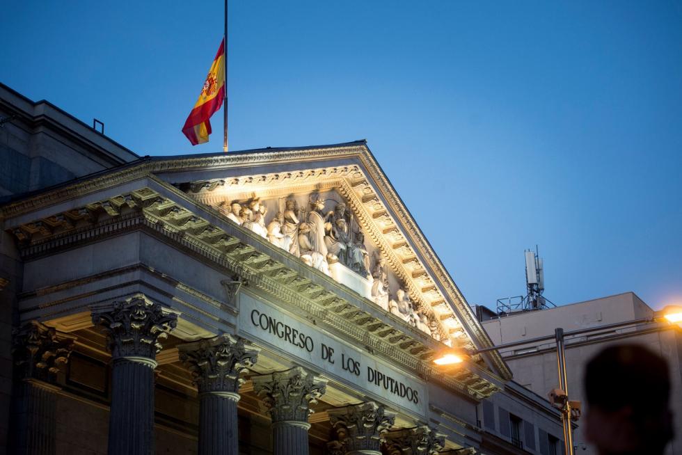 Imágenes de duelo y de la capilla ardiente de Alfredo Pérez Rubalcaba