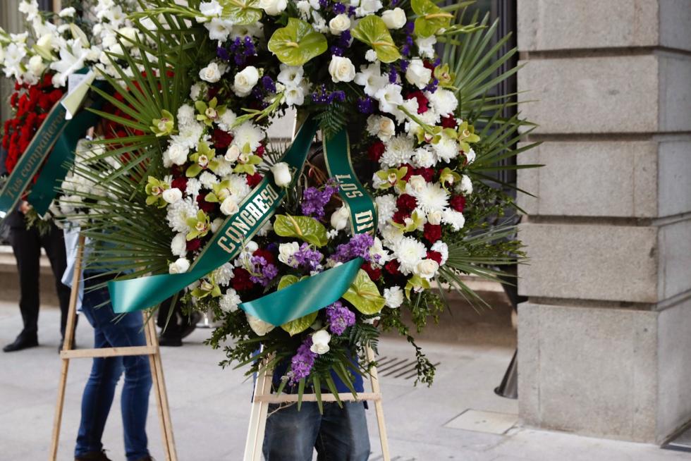 Imágenes de duelo y de la capilla ardiente de Alfredo Pérez Rubalcaba