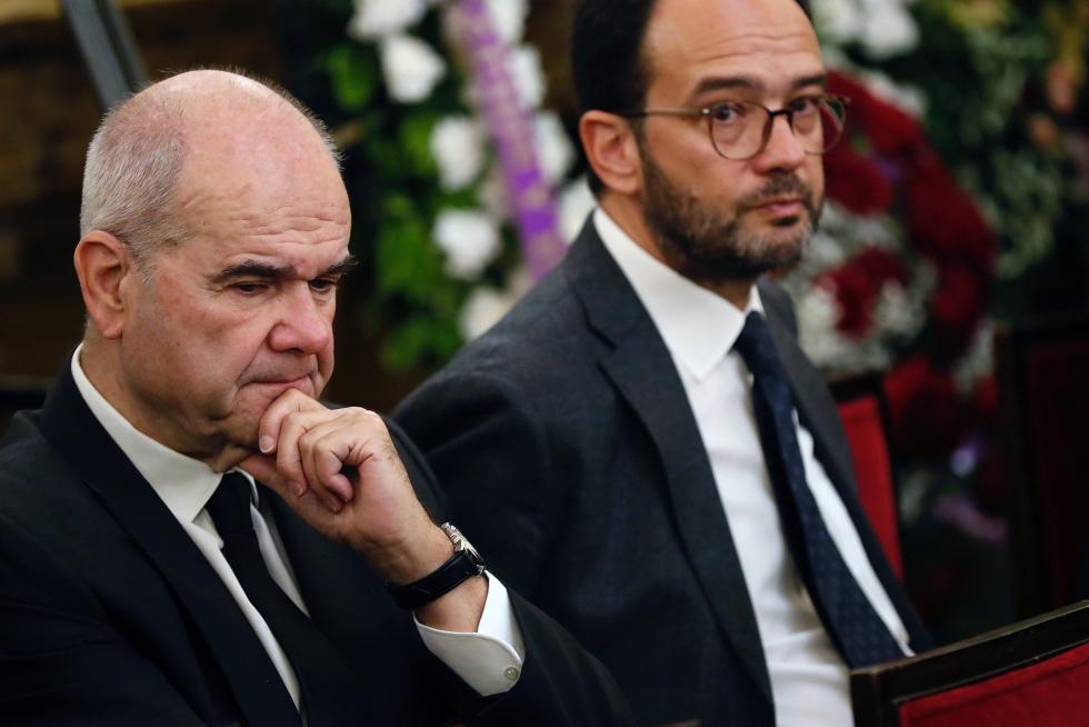 Imágenes de duelo y de la capilla ardiente de Alfredo Pérez Rubalcaba