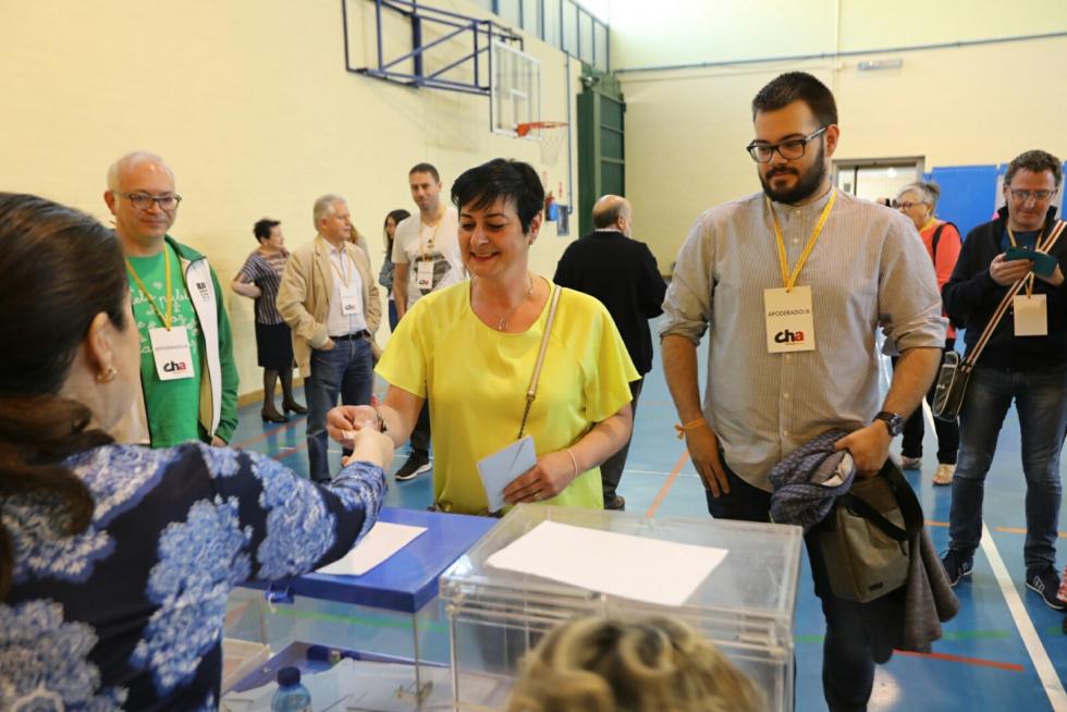 Votaciones en las elecciones municipales, autonómicas y europeas en Huesca