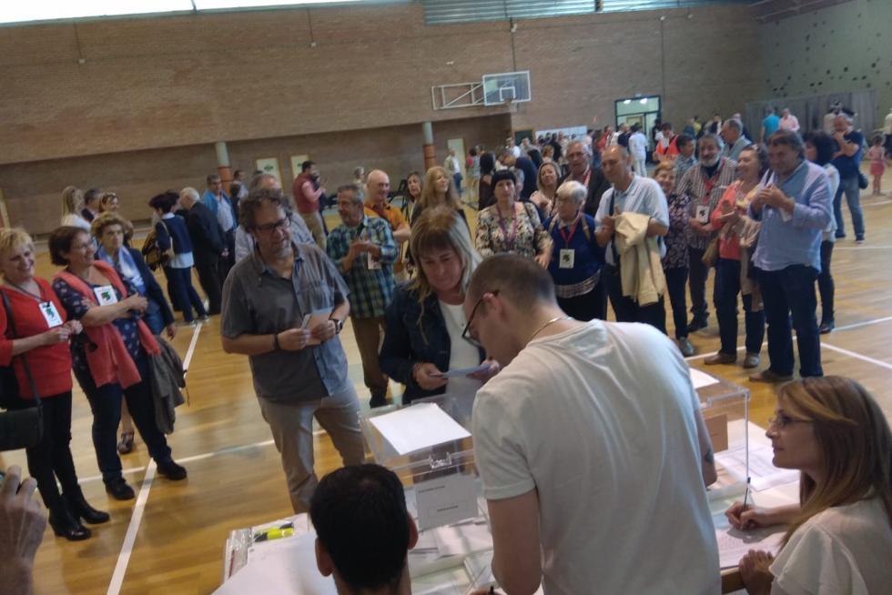 Votaciones en las elecciones municipales, autonómicas y europeas en Huesca