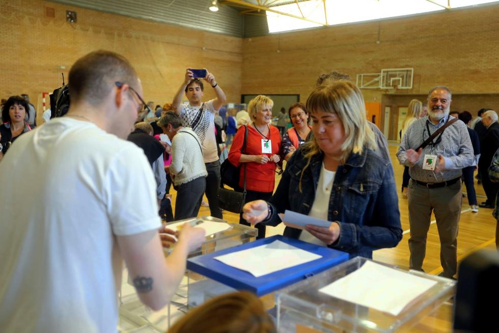 Votaciones en las elecciones municipales, autonómicas y europeas en Huesca