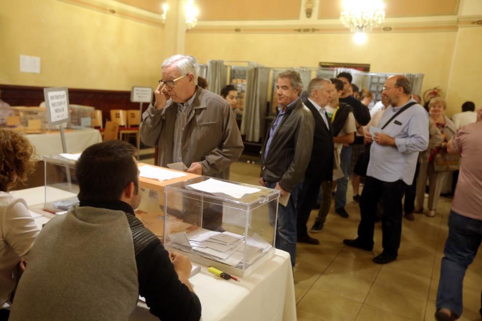 Votaciones en las elecciones municipales, autonómicas y europeas en Huesca
