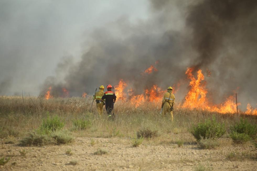 Incendio en las cercanías de Plhus en Huesca
