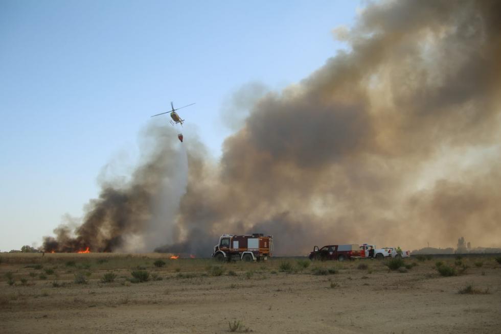Incendio en las cercanías de Plhus en Huesca