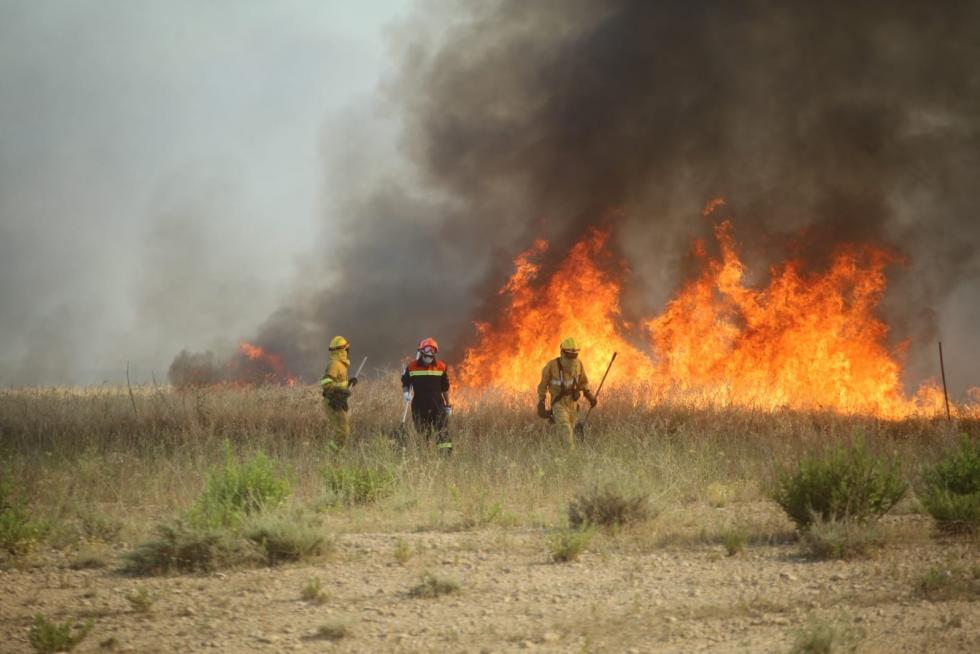 Incendio en las cercanías de Plhus en Huesca