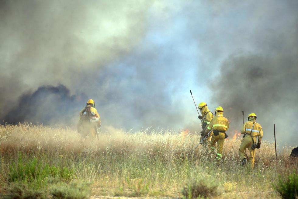Incendio en las cercanías de Plhus en Huesca