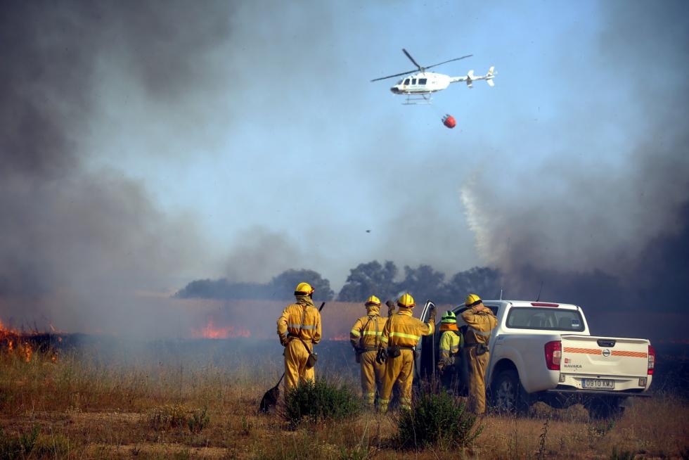 Incendio en las cercanías de Plhus en Huesca