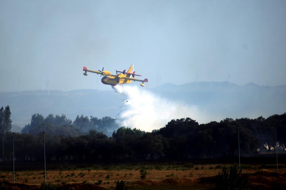 Incendio en las cercanías de Plhus en Huesca