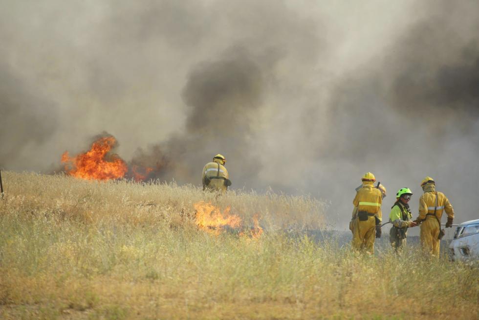 Incendio en las cercanías de Plhus en Huesca