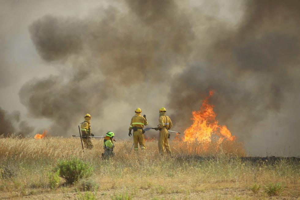 Incendio en las cercanías de Plhus en Huesca