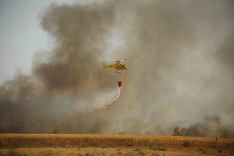 Incendio en las cercanías de Plhus en Huesca