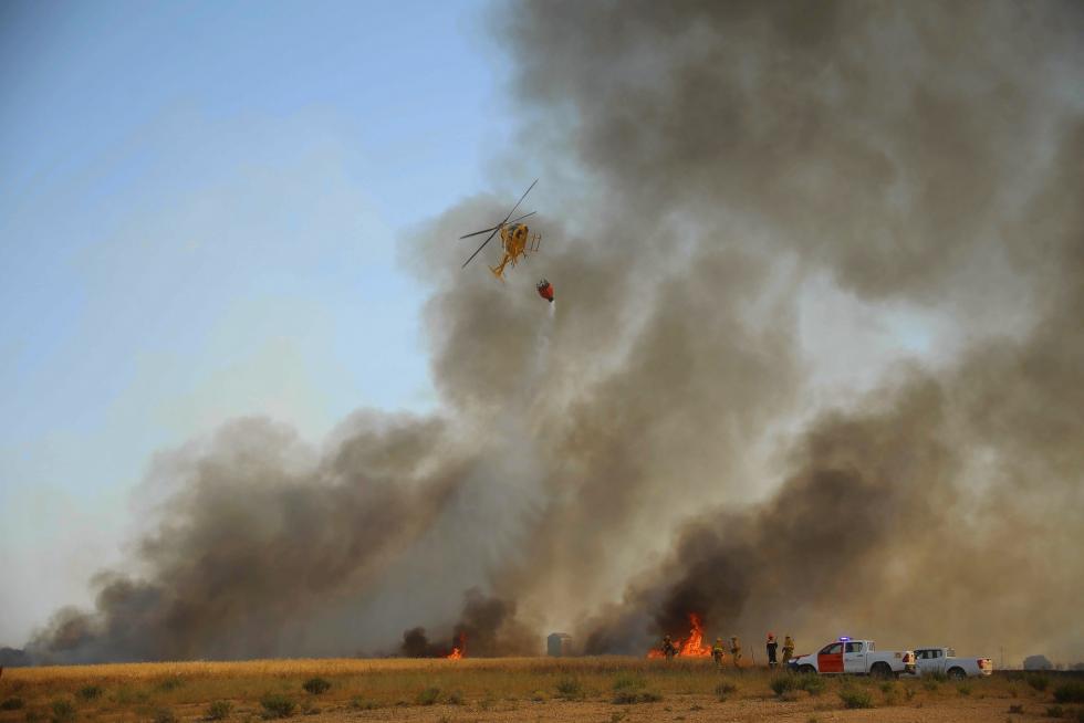 Incendio en las cercanías de Plhus en Huesca