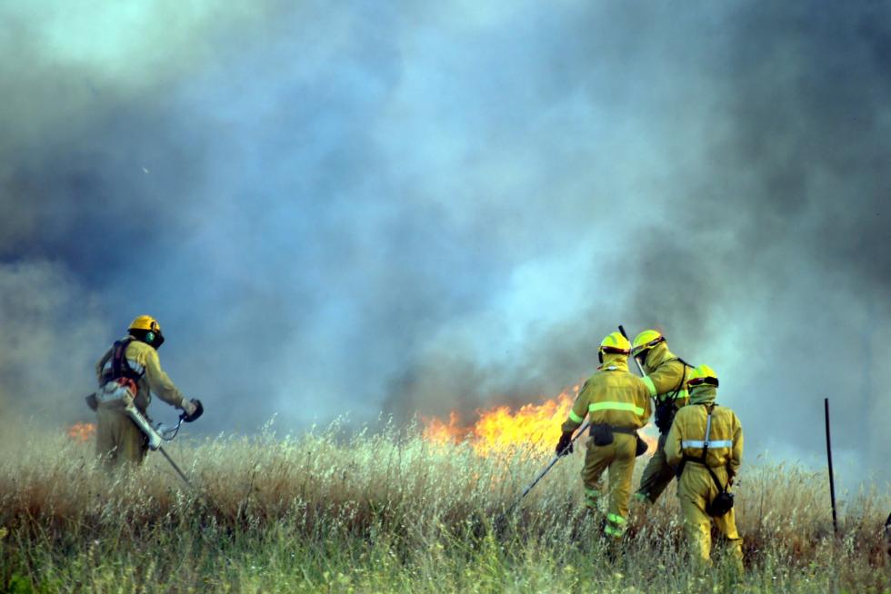 Incendio en las cercanías de Plhus en Huesca
