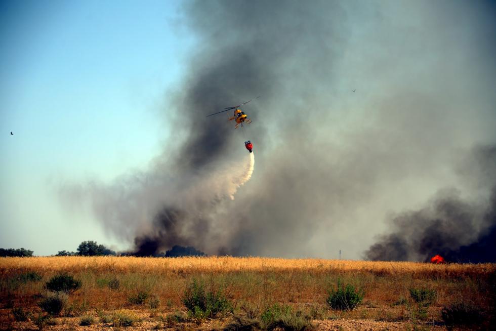 Incendio en las cercanías de Plhus en Huesca