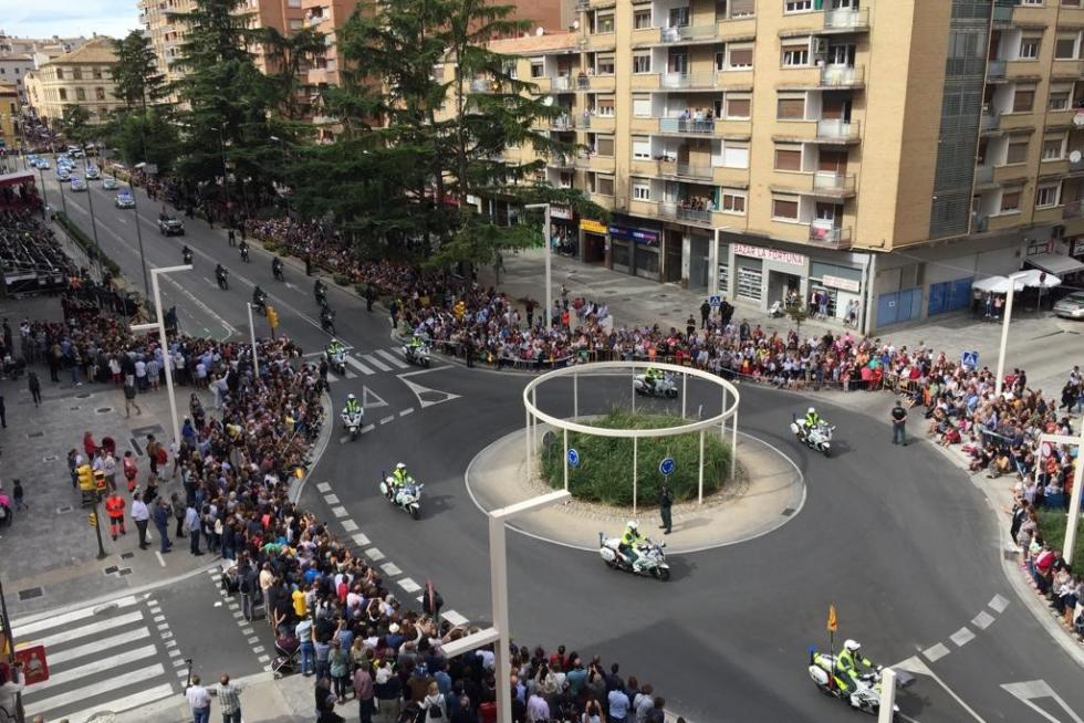 Desfile de la Guardia Civil en Huesca
