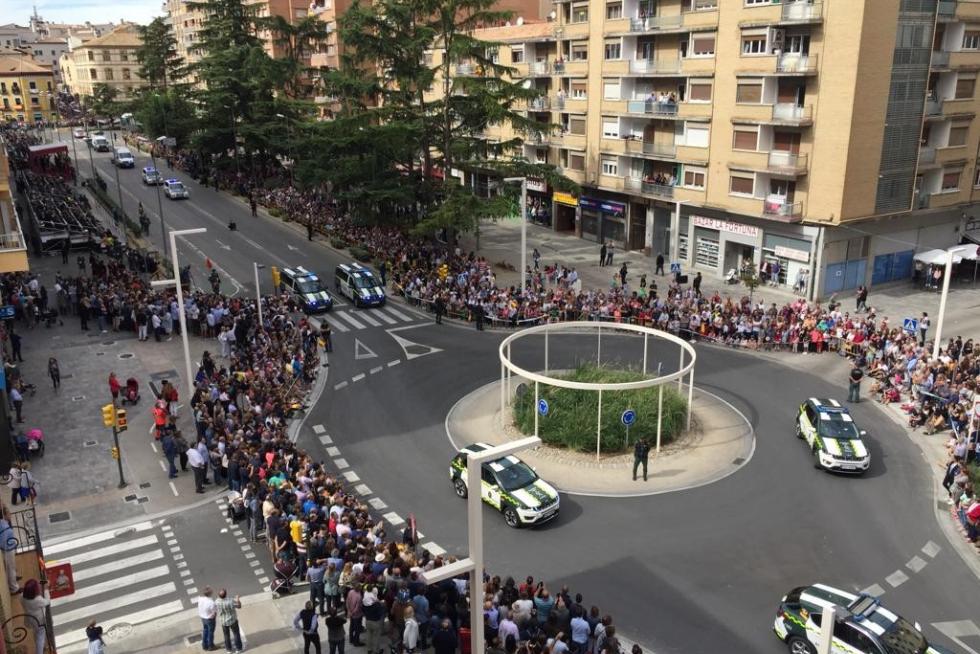 Desfile de la Guardia Civil en Huesca