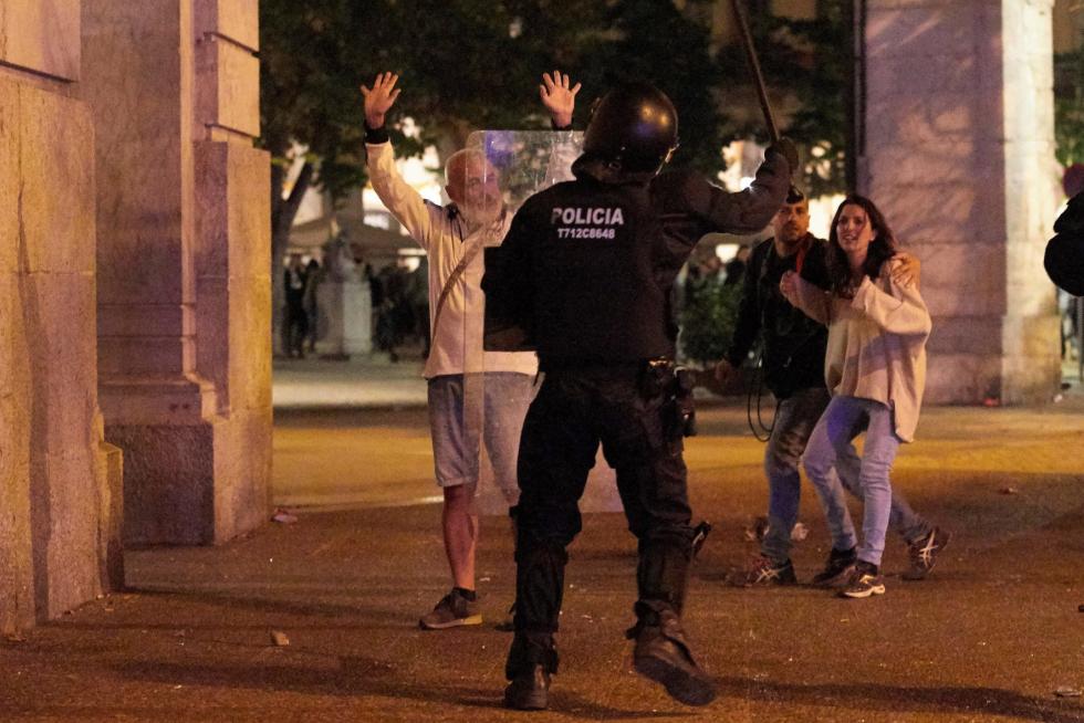 Disturbios en Barcelona por la sentencia del procés