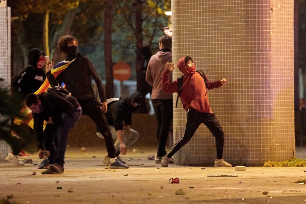 Disturbios en Barcelona por la sentencia del procés