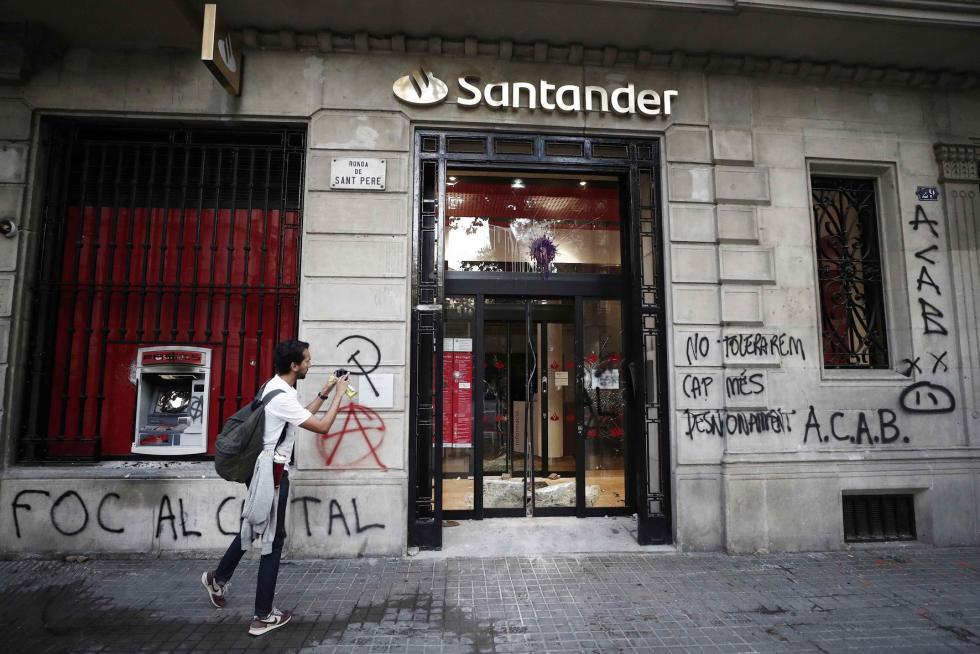 Disturbios en Barcelona por la sentencia del procés