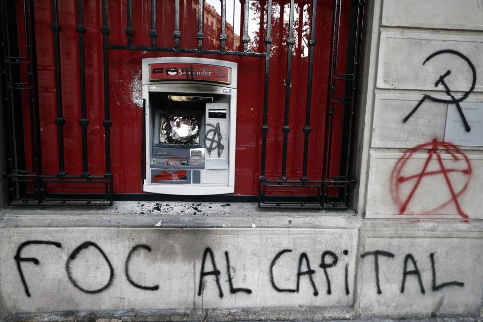 Disturbios en Barcelona por la sentencia del procés